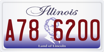 IL license plate A786200