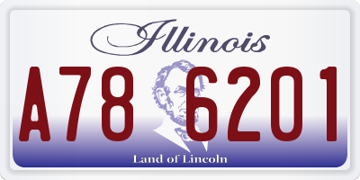 IL license plate A786201