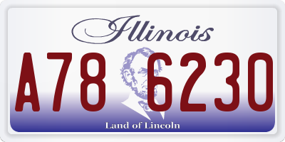 IL license plate A786230