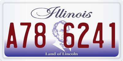 IL license plate A786241