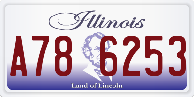 IL license plate A786253