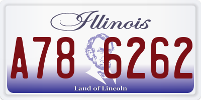 IL license plate A786262