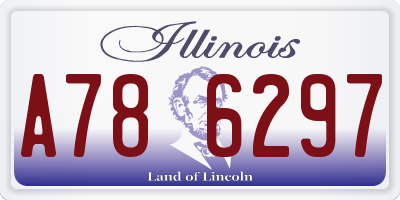IL license plate A786297