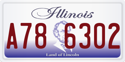 IL license plate A786302