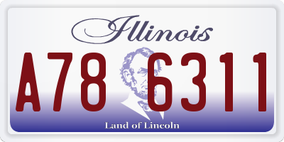 IL license plate A786311