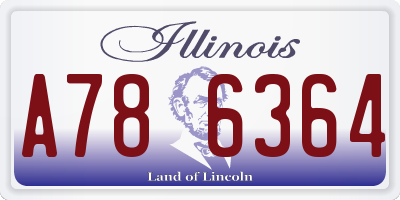 IL license plate A786364