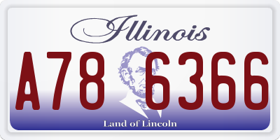 IL license plate A786366
