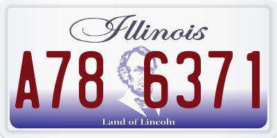 IL license plate A786371