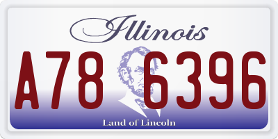 IL license plate A786396