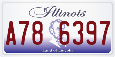 IL license plate A786397