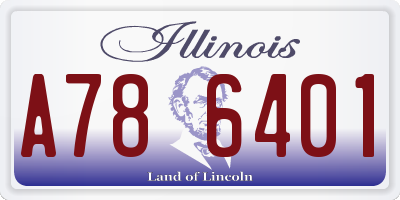 IL license plate A786401