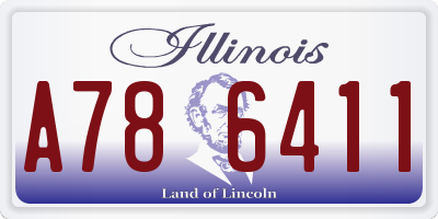 IL license plate A786411