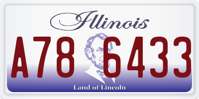 IL license plate A786433