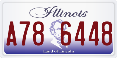 IL license plate A786448