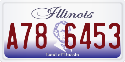 IL license plate A786453