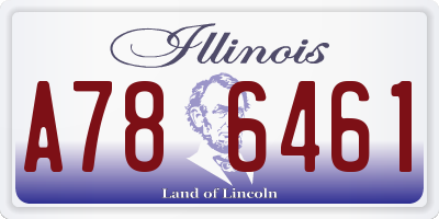 IL license plate A786461