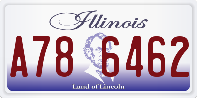 IL license plate A786462