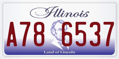 IL license plate A786537