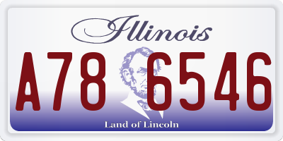 IL license plate A786546