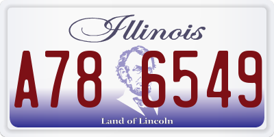 IL license plate A786549