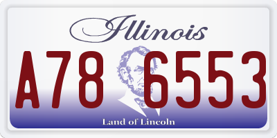 IL license plate A786553
