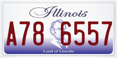 IL license plate A786557
