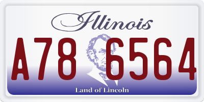 IL license plate A786564
