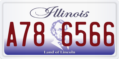 IL license plate A786566