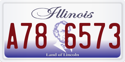 IL license plate A786573