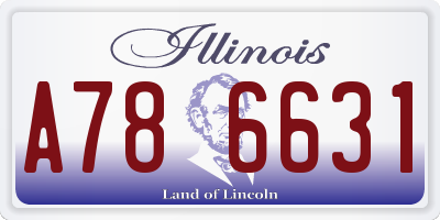 IL license plate A786631