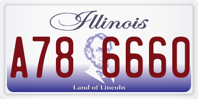 IL license plate A786660