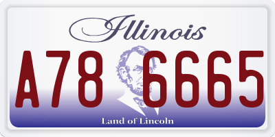 IL license plate A786665