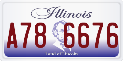 IL license plate A786676