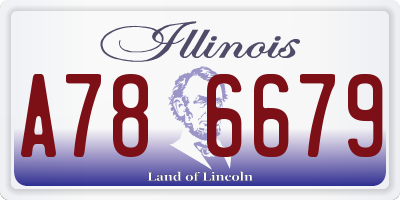 IL license plate A786679