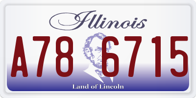 IL license plate A786715