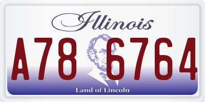 IL license plate A786764