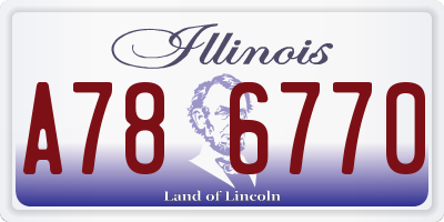 IL license plate A786770