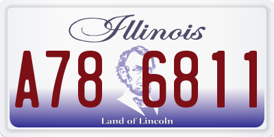 IL license plate A786811