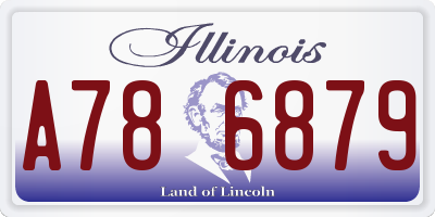 IL license plate A786879