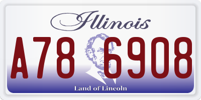 IL license plate A786908