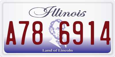 IL license plate A786914
