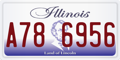 IL license plate A786956