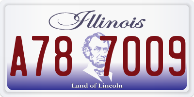 IL license plate A787009