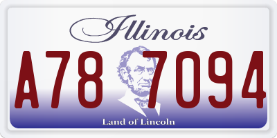 IL license plate A787094