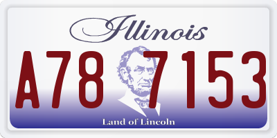 IL license plate A787153