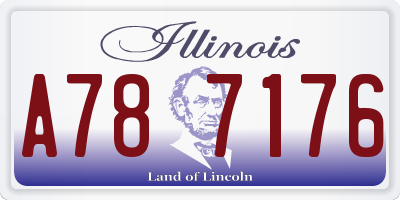 IL license plate A787176