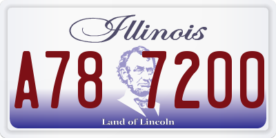 IL license plate A787200