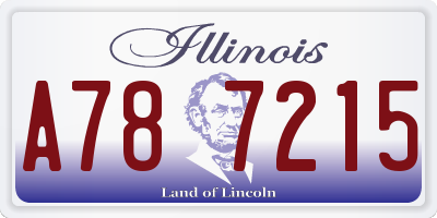 IL license plate A787215