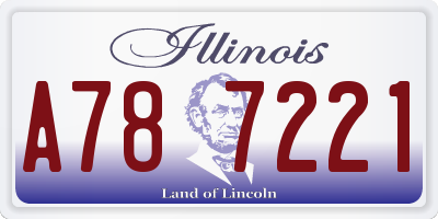 IL license plate A787221