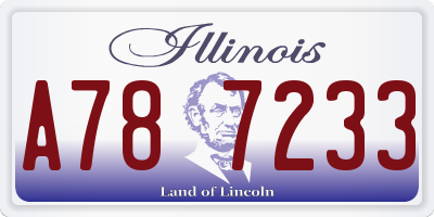 IL license plate A787233